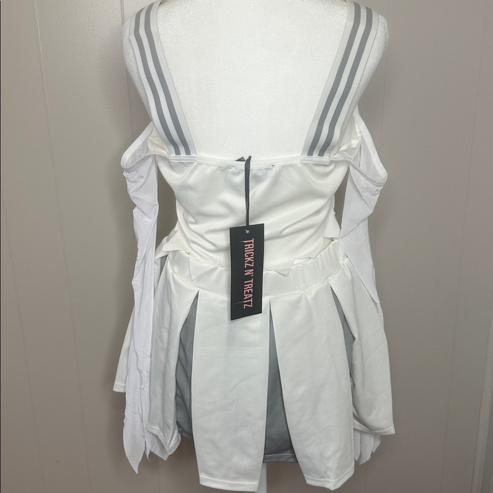 NWT Dolls Kill Ghostly Cheerleader Costume Set - Picture 6 of 14